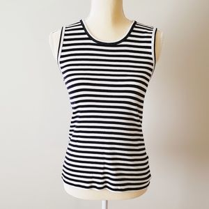 3 for $25 J. Crew Small Cotton Tank Top Blue & White Stripes